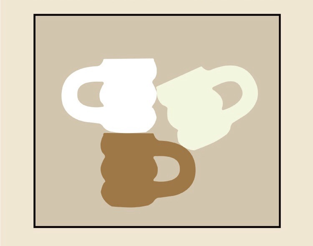 Kreatywny kubek ceramiczny Nordic do kawy z dużym uchwytem, kolorowy, duży kubek soku - Wianko - 1