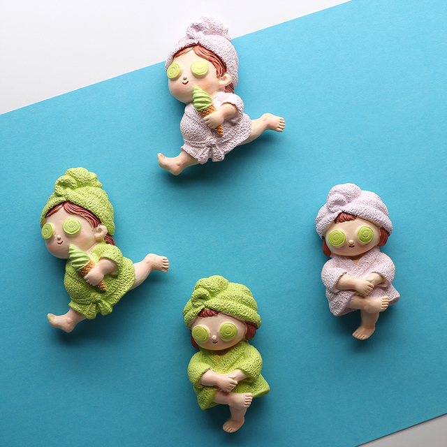 Magnesy na lodówkę z bohaterami kreskówek 3D - pasta do dekoracji wnętrz z żywicy - Wianko - 3