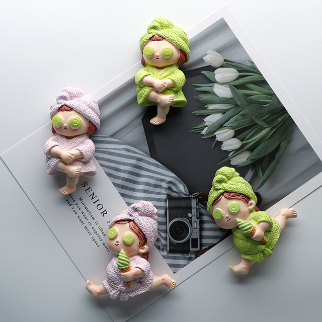 Magnesy na lodówkę z bohaterami kreskówek 3D - pasta do dekoracji wnętrz z żywicy - Wianko - 4