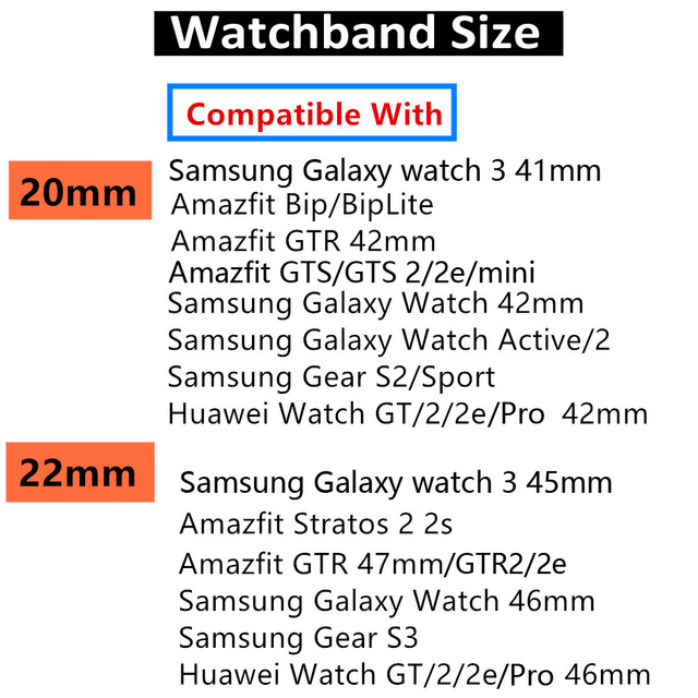 Pasek silikonowy 22mm/20mm do Samsung Galaxy Watch 4/Classic/46mm/42mm/3, Gear S3 Frontier, Aktywny 2 - Wianko - 1