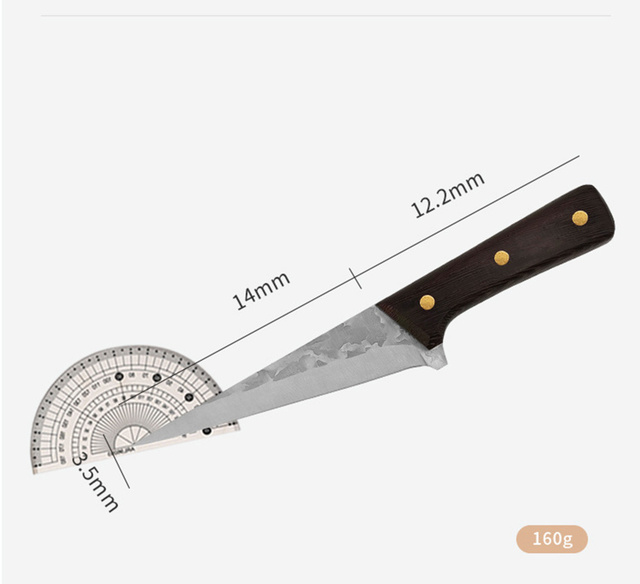 Uniwersalny, ostry nóż kuchenny Jaswehome High Carbon ze stali nierdzewnej - Wianko - 11