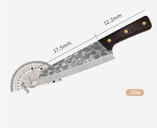 Uniwersalny, ostry nóż kuchenny Jaswehome High Carbon ze stali nierdzewnej - Wianko - 8