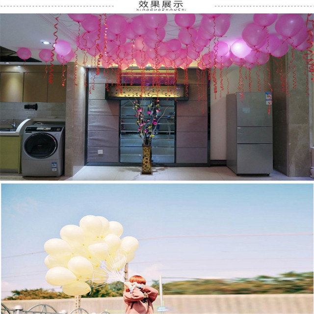 Zestaw 100 kolorowych balonów lateksowych do dekoracji ślubnych i imprez dziecięcych - Wianko - 11