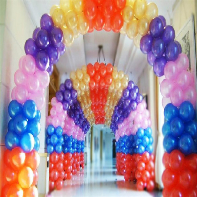 Zestaw 100 kolorowych balonów lateksowych do dekoracji ślubnych i imprez dziecięcych - Wianko - 8