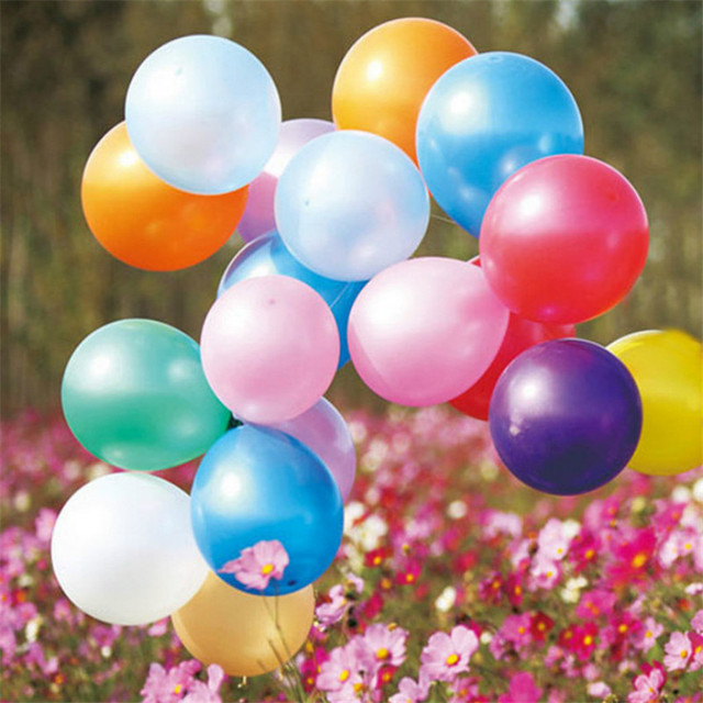 Zestaw 100 kolorowych balonów lateksowych do dekoracji ślubnych i imprez dziecięcych - Wianko - 6