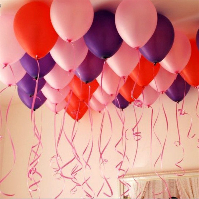 Zestaw 100 kolorowych balonów lateksowych do dekoracji ślubnych i imprez dziecięcych - Wianko - 7