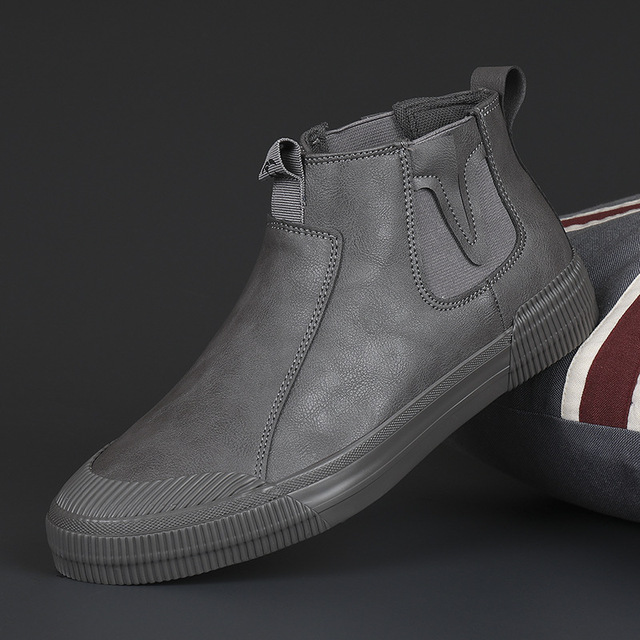Nowe mokasyny męskie z PU skóry - buty komfortowe, oddychające, w stylu brytyjskich trampków - Wianko - 9