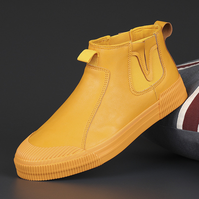 Nowe mokasyny męskie z PU skóry - buty komfortowe, oddychające, w stylu brytyjskich trampków - Wianko - 7