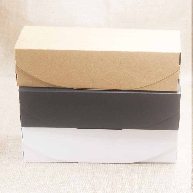 Pudełko DIY Kraft/Czarny/Biały na ślub, urodziny, prezenty, świąteczne (10 sztuk) - Wianko - 5