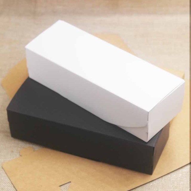Pudełko DIY Kraft/Czarny/Biały na ślub, urodziny, prezenty, świąteczne (10 sztuk) - Wianko - 7