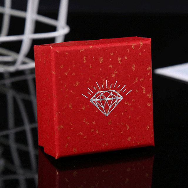 Nowe pudełko na biżuterię w trzech kwadratowych kolorach, papierowe - Wianko - 6