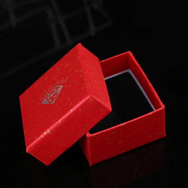 Nowe pudełko na biżuterię w trzech kwadratowych kolorach, papierowe - Wianko - 3