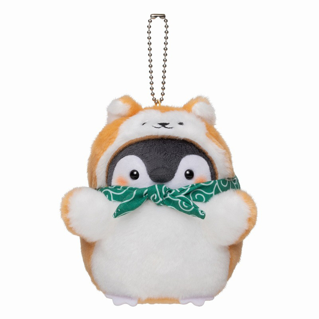 Miękka pluszowa zabawka w kształcie Shiba Inu z Pingwinem - wisiorek lub breloczek do kluczy - prezent dla dziewczyn - Wianko - 8