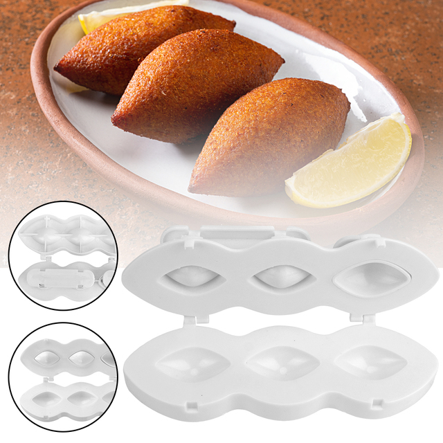 Mięsna foremka do klopsików i hamburgerek - forma do mięsa Kibbeh z instrukcją użytkowania - Wianko - 3