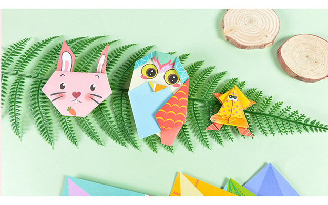 Zabawki Montessori 3D Cartoon zwierzęta Origami DIY dla dzieci - 108/152 stron papieru ręcznie robionej sztuki edukacyjnej - Wianko - 7