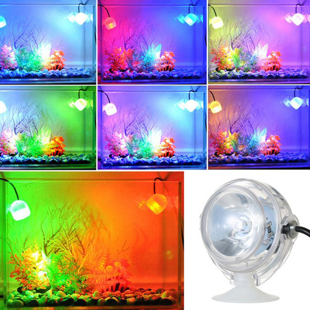 1W 220V LED Wodoodporne Oświetlenie Podwodne Akwarium - Lampy Rybne, Rośliny, Przyssawki - Wianko - 1