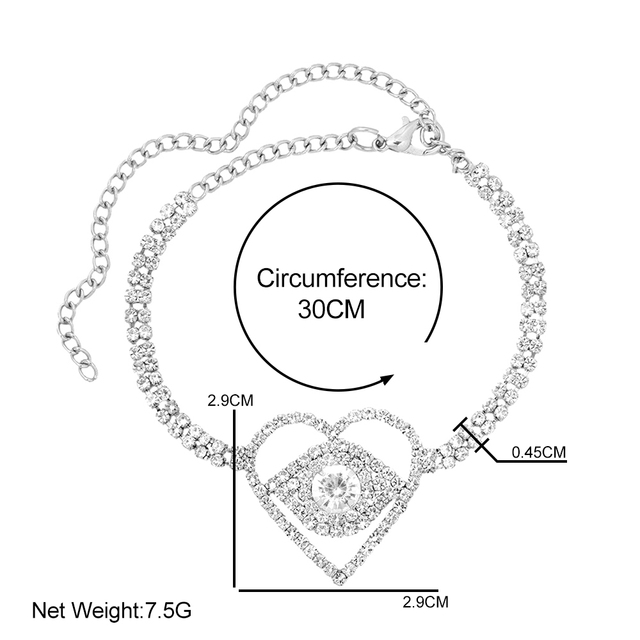 Tenisówka bransoletka na kostkę z niebieskim Evil Eye, błyszczące kryształy, łańcuch Anklet (2022) - Wianko - 4
