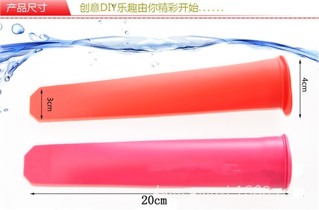 Silikonowe formy na Popsicle z pokrywkami, kolorowe, ekspres do lodów - Wianko - 3