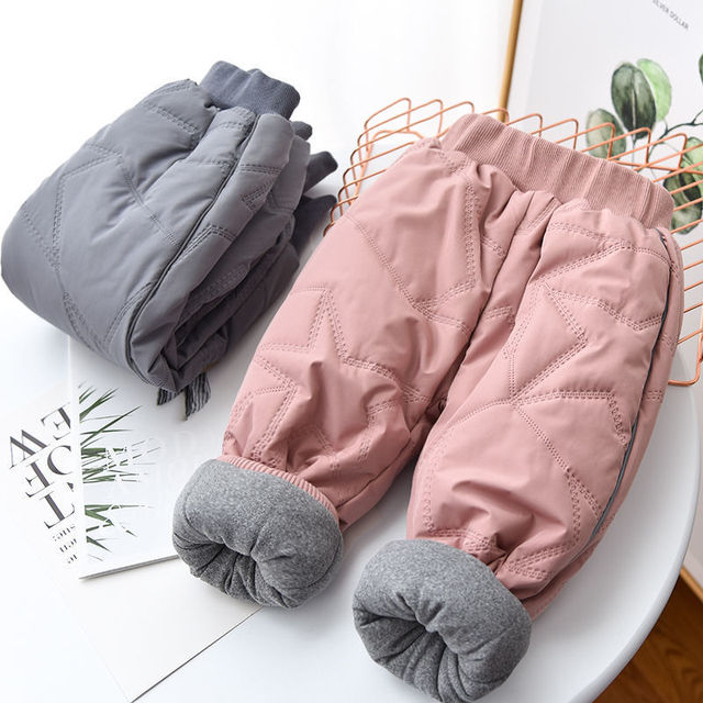 Ciepłe spodnie jesienne zimowe dla dziewczynek - różowe dresowe - Wianko - 7