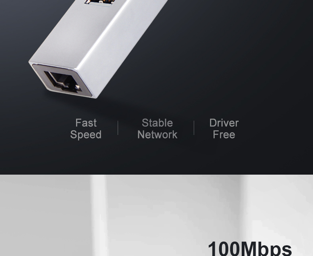 Hub USB OFCCOM 3-portowy USB C z adapterem splitter USB C, RJ45 Ethernet 10/100Mbps, dla MacBooka Pro i tabletów PC z USB-C - Wianko - 2