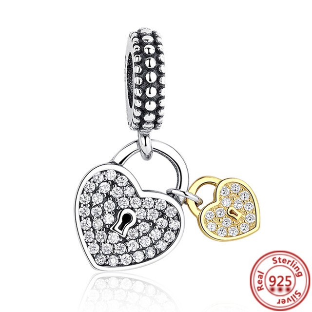 Fit oryginalna bransoletka Pandora - autentyczna biżuteria dla kobiet z 925 srebrnymi koralikami, torebką na zakupy, kłódką do bagażu i bransoletką z kluczem - Wianko - 2
