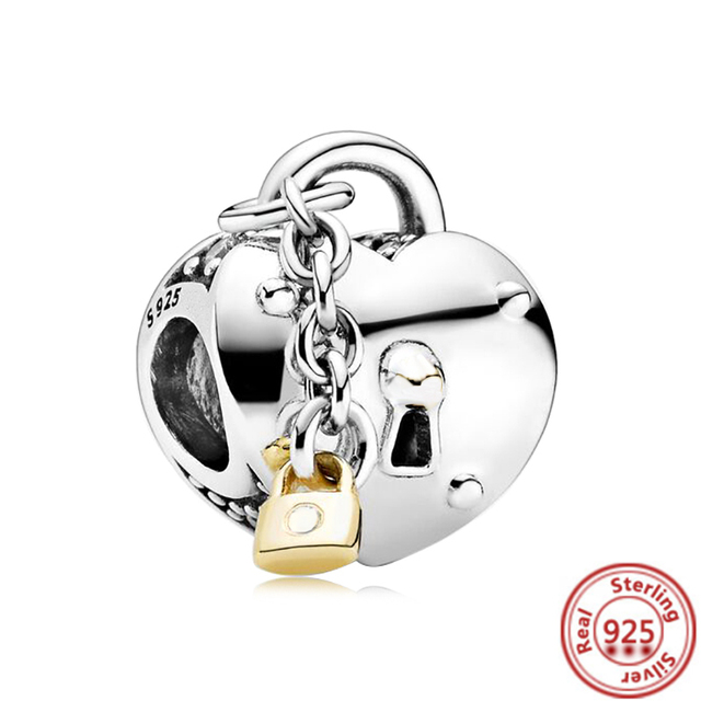 Fit oryginalna bransoletka Pandora - autentyczna biżuteria dla kobiet z 925 srebrnymi koralikami, torebką na zakupy, kłódką do bagażu i bransoletką z kluczem - Wianko - 5