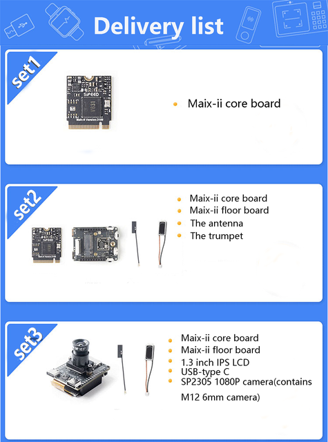 Tablica demonstracyjna Sipeed MAIX-II Dock z AIoT, Allwinner V831, WiFi, 2MP kamerą i 1.3-calowym ekranem - Wianko - 6
