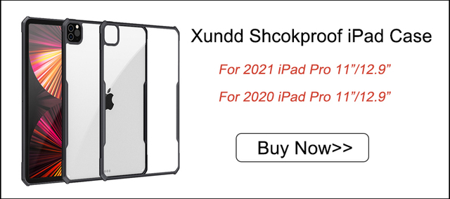 Pokrowiec ochronny Xundd na iPad Pro 11 cali/12.9 cala 2021/2020 z podstawką, pokrywą aparatu i poduszką powietrzną - Wianko - 1