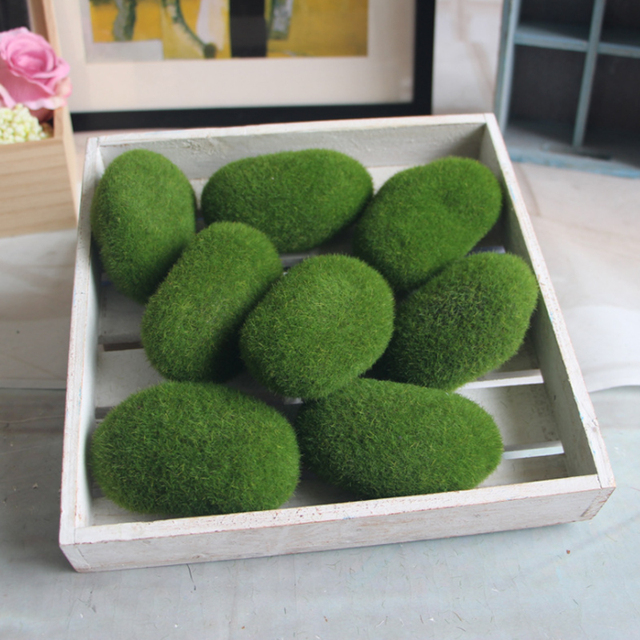 Sztuczna zielona mech piłka dekoracyjna DIY dla wnętrza - piękne, naturalne i trwałe - Wianko - 9