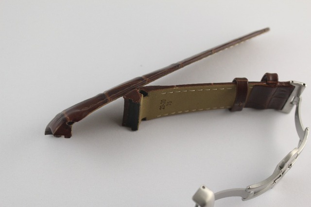 Pasek do zegarków srebrnej klamry motylkowej + brązowej skóry T035617A T035439 23mm (klamra 20mm) wysokiej jakości dla T035 - Wianko - 5