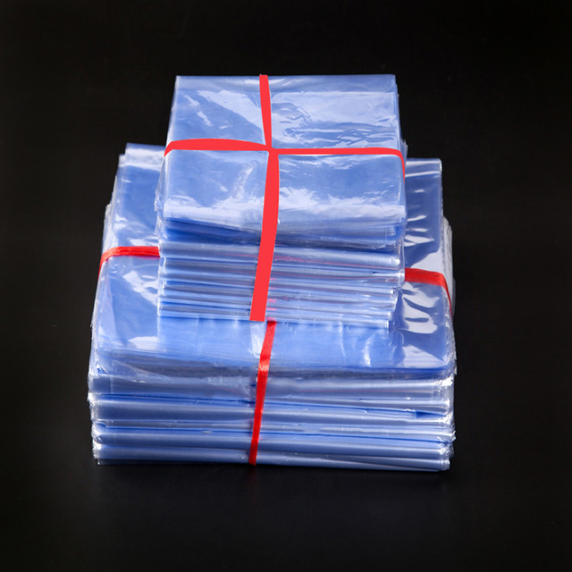 100 sztuk przezroczystych termokurczliwych foliowych toreb PVC do przechowywania - Wianko - 1