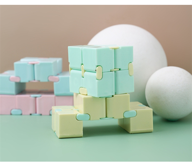 Nieograniczona kostka Rubika - antystres, puzzle, intelektualna zabawka dekompresyjna deformacja Macaron Finger - Wianko - 8