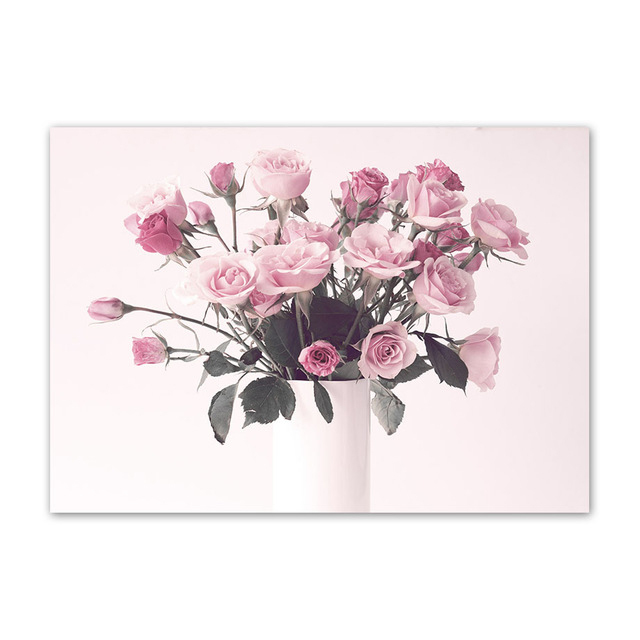 Różowy kwiat autobus budka telefoniczna w stylu skandynawskim – obraz na płótnie z cytatami miłosnymi do salonu - Wianko - 23