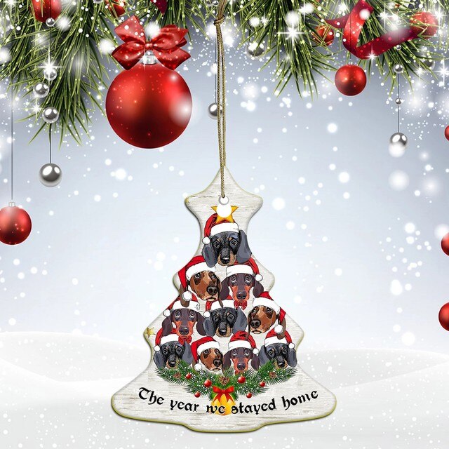 Zabawki świąteczne - Wisząca dekoracja na choinkę personalizowana, nowy rok 2022 - Wianko - 22