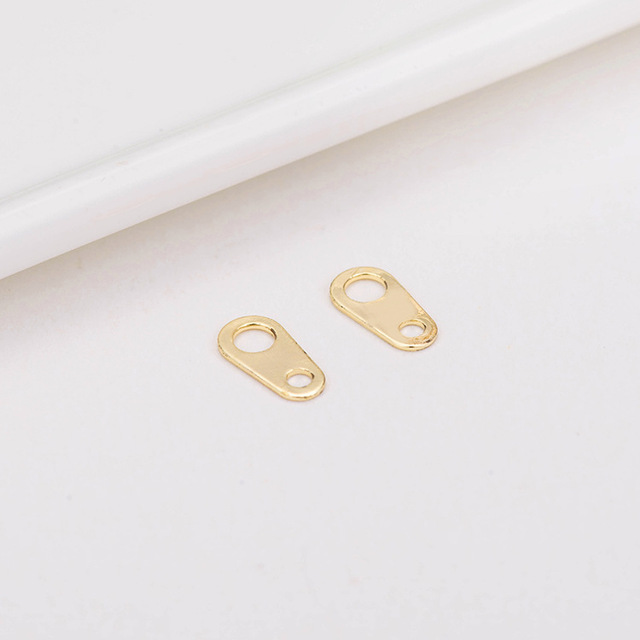 DIY akcesoria biżuteryjne: pozłacane 14K złota miedziane łańcuchy o długości 7x3 mm - 20 sztuk - Wianko - 1