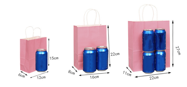 20/50 sztuk Mini małe Kraft papierowe torby z uchwytami - wysoka jakość, idealne na prezenty i zakupy - Wianko - 5