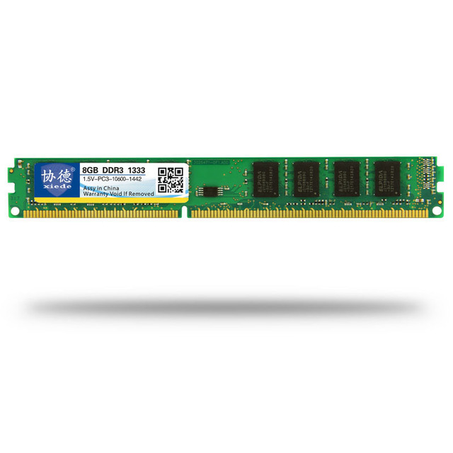 Wysokiej jakości pamięć RAM Xiede DDR3 1333Mhz 8GB 4GB 2GB do komputera stacjonarnego, 1.5V PC3-10600, kompatybilna z DDR3 1066Mhz - Wianko - 1