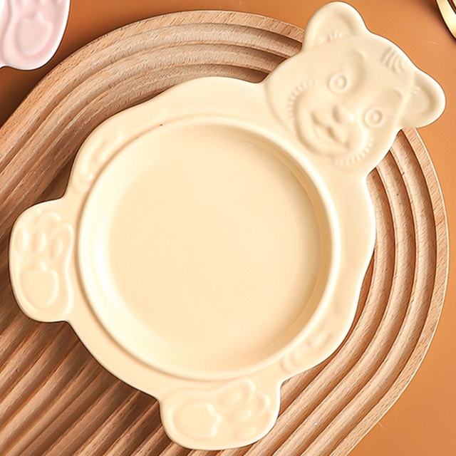 Ceramiczna miska do deserów z uroczym animowanym niedźwiadkiem - 2021 nowość - Wianko - 19