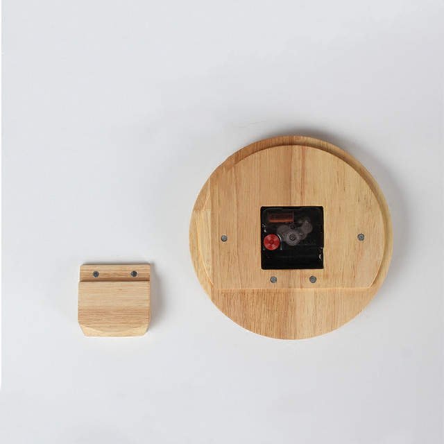 Nordycki zegar wahadłowy z litego drewna - kreatywna dekoracja do salonu, biura i stołu - Wianko - 6