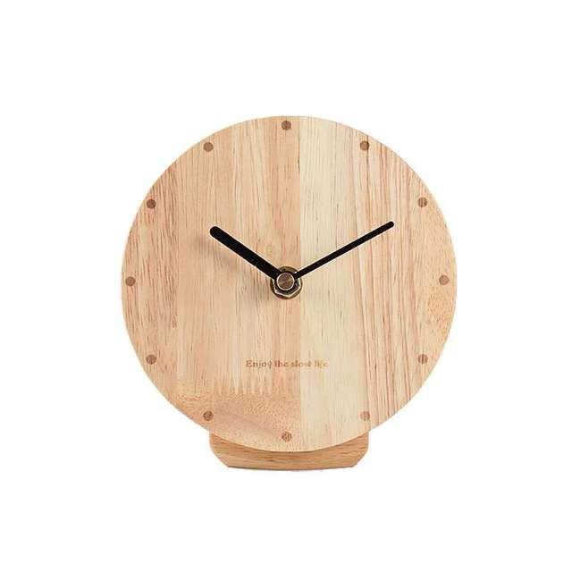 Nordycki zegar wahadłowy z litego drewna - kreatywna dekoracja do salonu, biura i stołu - Wianko - 8