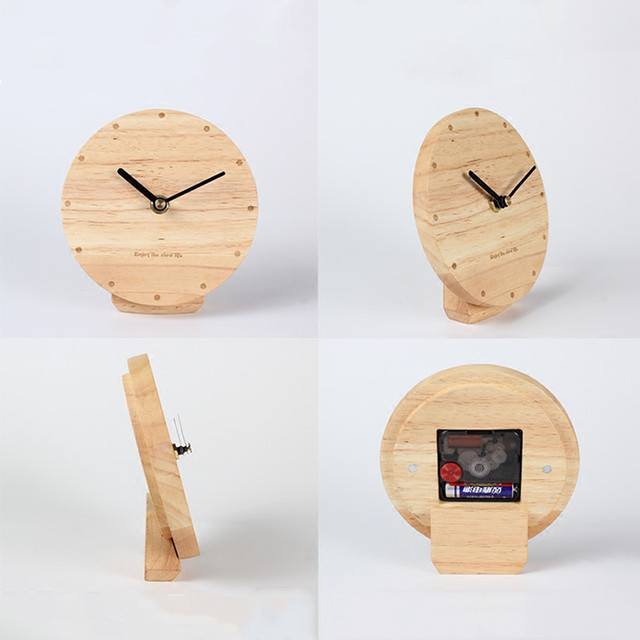 Nordycki zegar wahadłowy z litego drewna - kreatywna dekoracja do salonu, biura i stołu - Wianko - 5