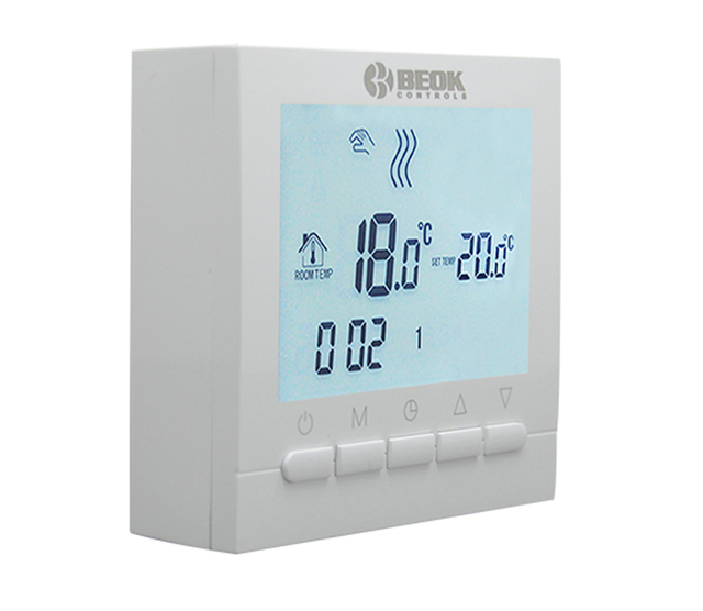 Beok przewodowy cyfrowy termostat pokojowy do kocioł gazowy 3A, programowalny termoregulator, zasilany baterią Thermostato - Wianko - 7
