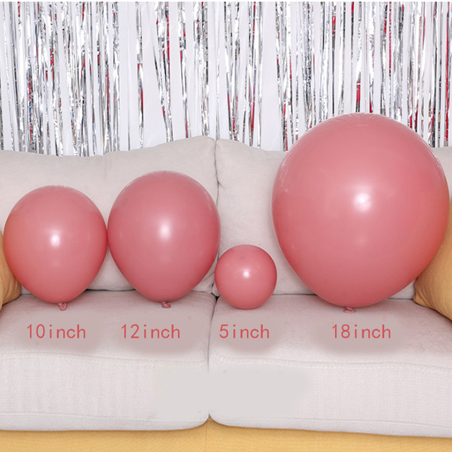 Nowe balony Retro fasola wklej różowe dekoracje, na baby shower, globos, urodziny, wesele - 5/10/12/18 cali - Wianko - 4