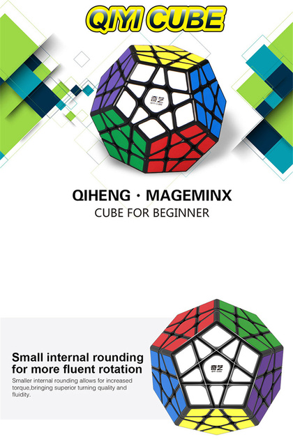 Profesjonalna Qiyi Qiheng S Megaminx - 3x3 Magiczna Kostka - Dla Dzieci i Dorosłych - Wianko - 1