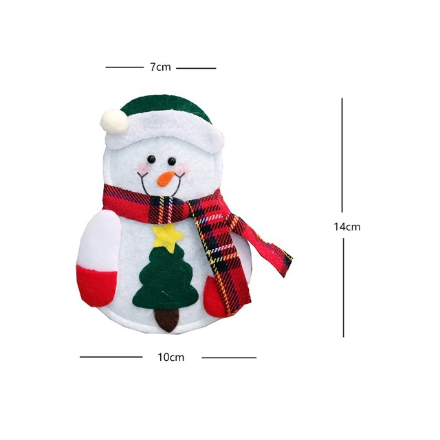 Zestaw 8 sztuk ozdobnej zastawy świątecznej: święty Mikołaj Xmas widelec, sztućce, uchwyt noża - torba kuchenna, Navidad Christmas Home Decor - Wianko - 10