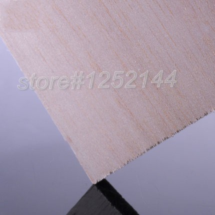 Arkusz drewna Balsa ply super jakości dla samolotów/modeli łodzi 330mm x 100mm x 12-20mm - Wianko - 8