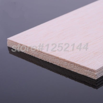 Arkusz drewna Balsa ply super jakości dla samolotów/modeli łodzi 330mm x 100mm x 12-20mm - Wianko - 7