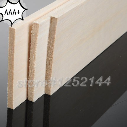 Arkusz drewna Balsa ply super jakości dla samolotów/modeli łodzi 330mm x 100mm x 12-20mm - Wianko - 4