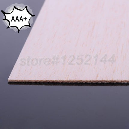 Arkusz drewna Balsa ply super jakości dla samolotów/modeli łodzi 330mm x 100mm x 12-20mm - Wianko - 2