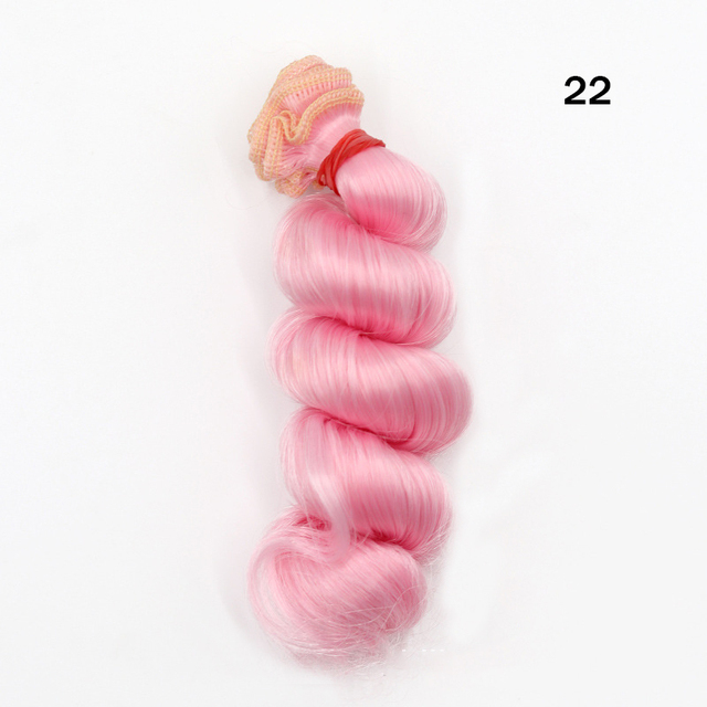 Peruka akcesoryjna dla lalek Cataleya Bjd, długość 15 cm, szerokość 100 cm, skręcony wzór włosów - dla lalek w skali 1/3, 1/4, 1/6, 1/8 i 1/12 - Wianko - 6